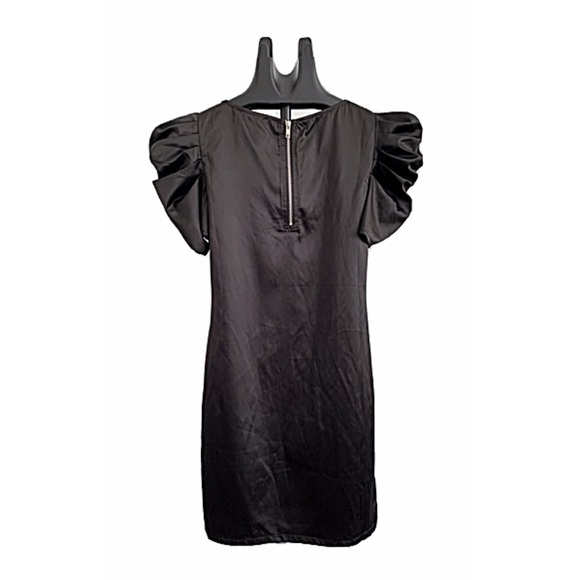 PURE SUGAR Sz Xs Black Satin Jeweled Slip Dress - Picture 2 of 7
